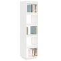 Voir la diapositive 4 : VIDAXL Bibliotheque/Separateur de piece Blanc 40x35x167 cm Pin solide