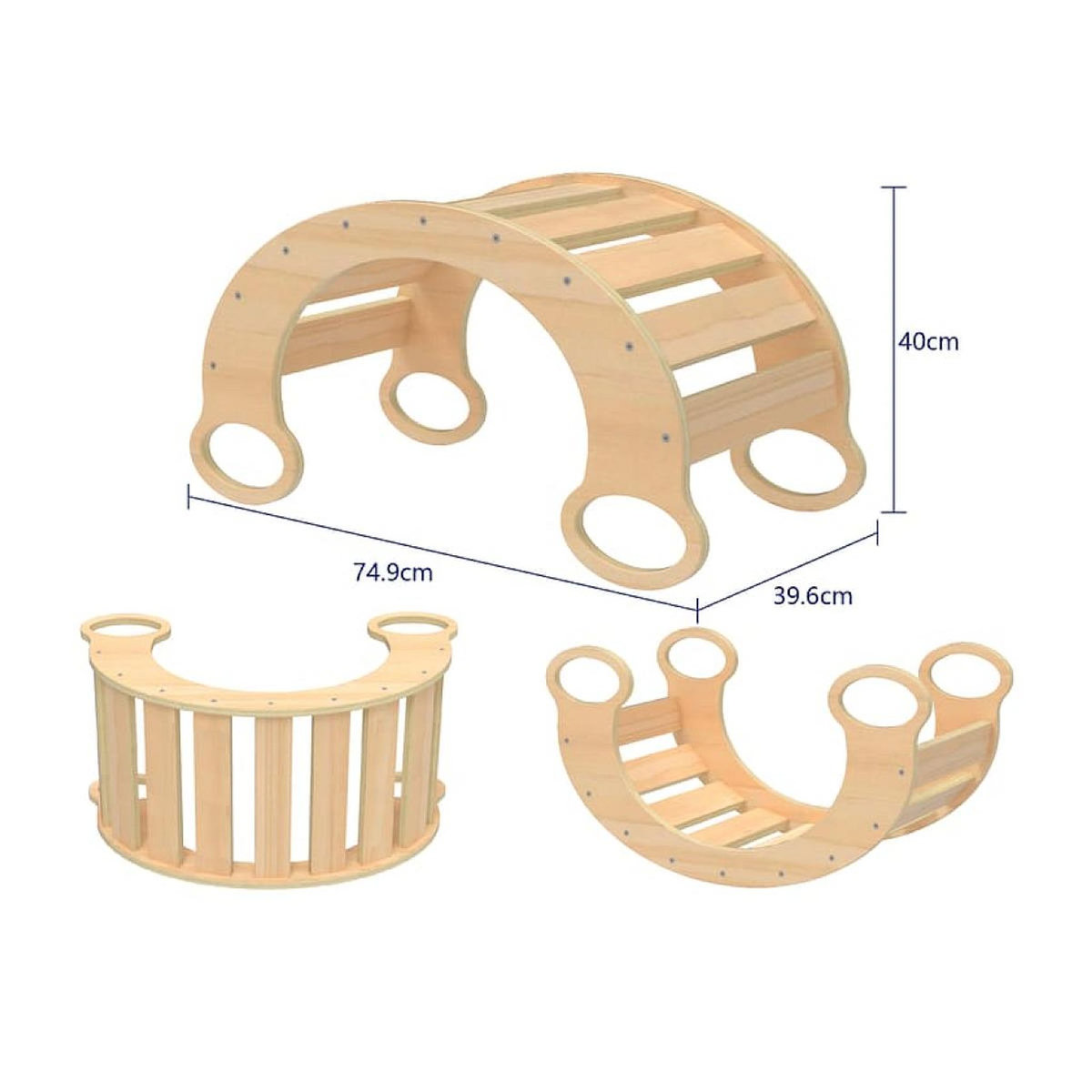 Sunny Bascule Marlie - en bois naturel