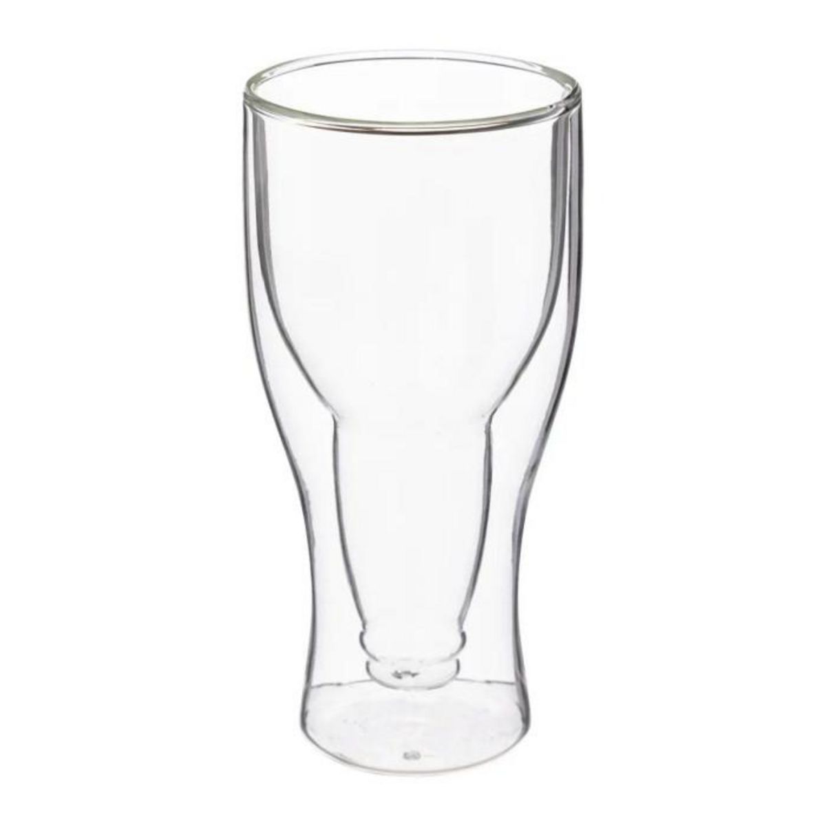 SECRET DE GOURMET Lot de 2 Verres à Bière  Double Paroi  35cl Transparent