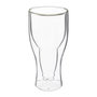 Voir la diapositive 2 : SECRET DE GOURMET Lot de 2 Verres à Bière  Double Paroi  35cl Transparent