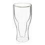 Voir la diapositive 2 : SECRET DE GOURMET Lot de 2 Verres à Bière  Double Paroi  35cl Transparent