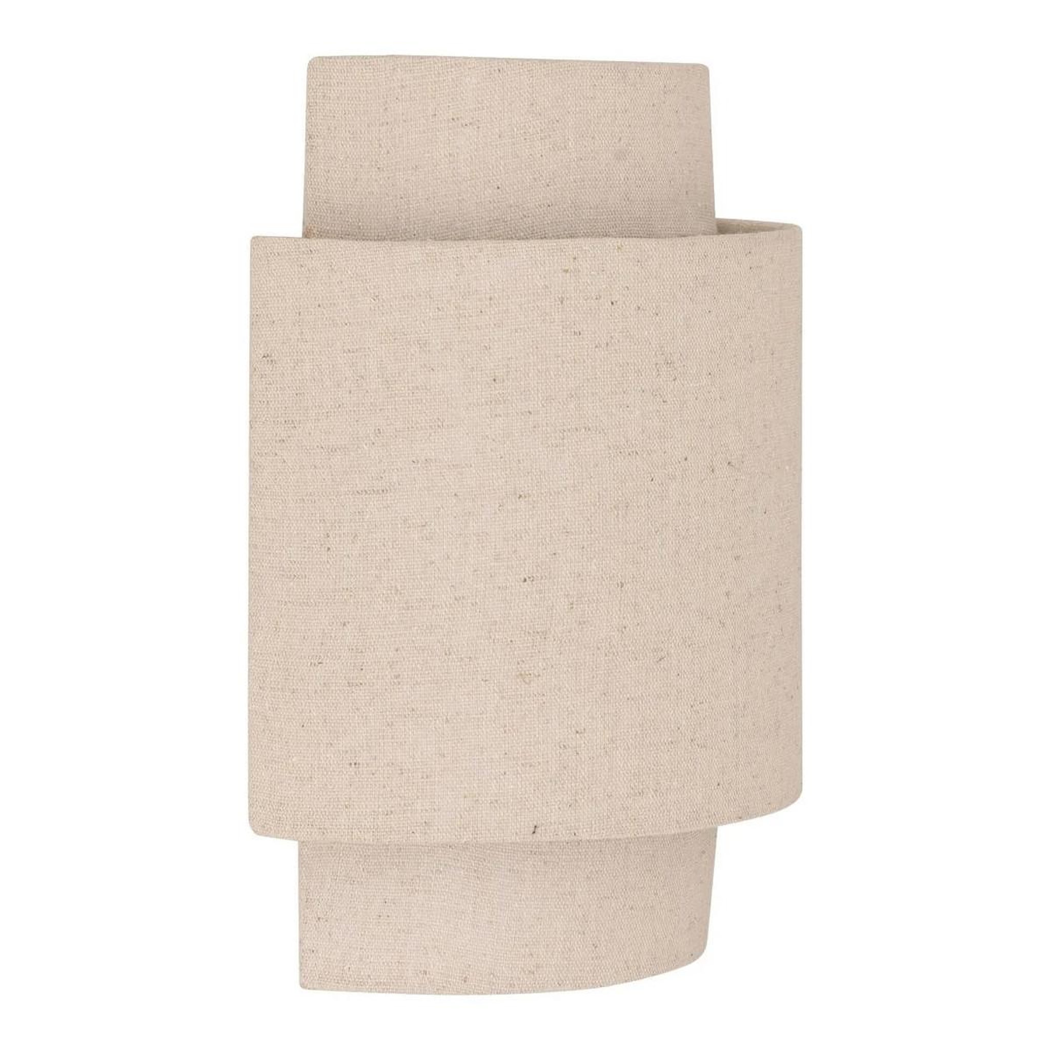 ATMOSPHERA Applique Murale en Lin  Nahel  27cm Beige