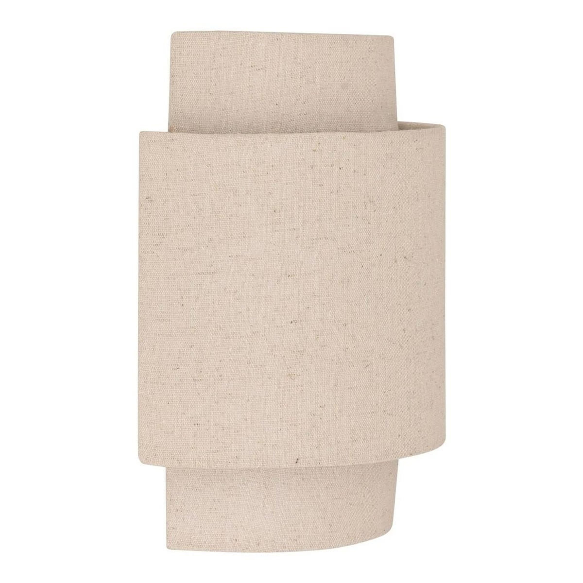 ATMOSPHERA Applique Murale en Lin  Nahel  27cm Beige