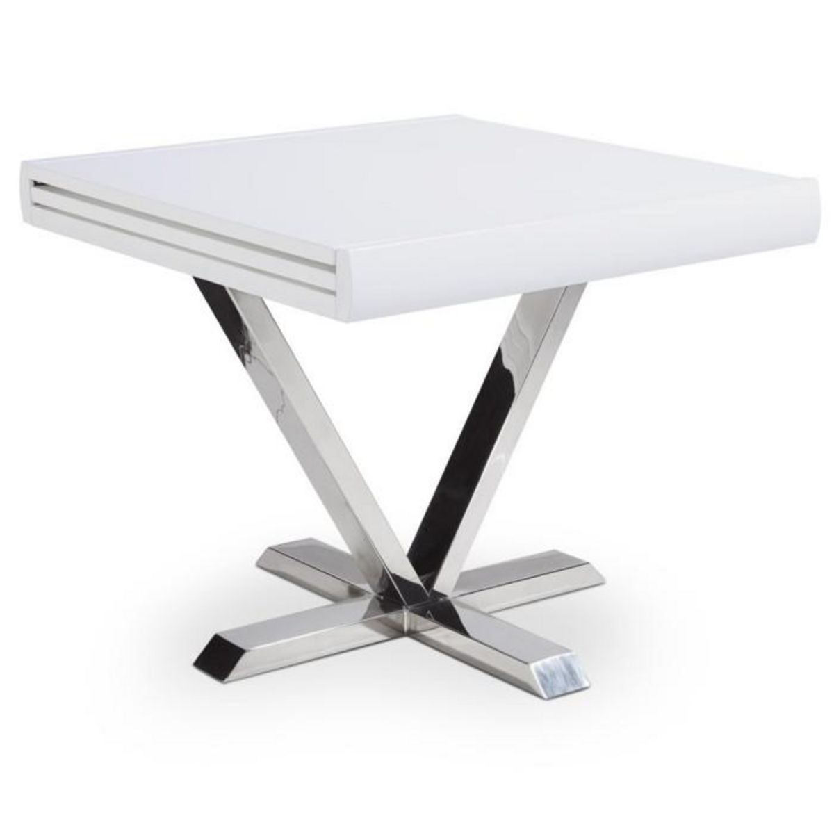 Paris Prix Table d'Appoint Extensible  Emery  90-180cm Blanc