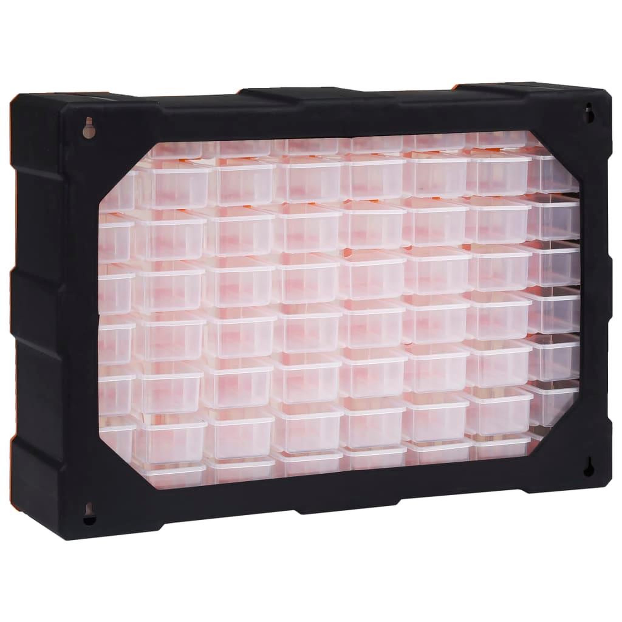 Voir la diapositive 4 : VIDAXL Organisateur multi-tiroirs avec 64 tiroirs 52x16x37,5 cm