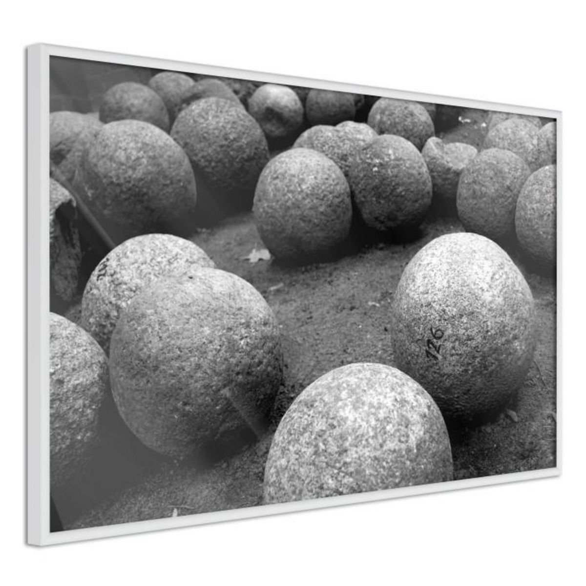 Paris Prix Affiche Murale Encadrée  Stone Spheres