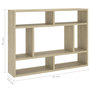 Voir la diapositive 6 : VIDAXL Etagere murale Chene sonoma 75x16x55 cm Bois d'ingenierie