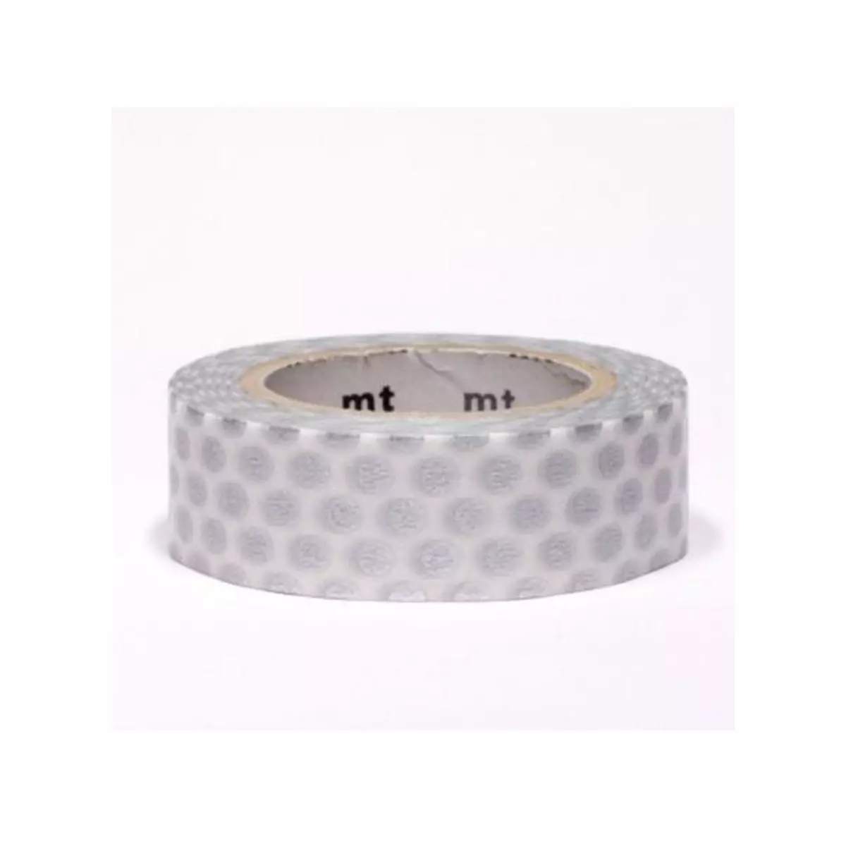 Masking Tape (MT) Masking tape à pois - Argenté - 1,5 cm x 7 m