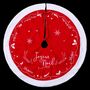 Voir la diapositive 2 : FEERIC LIGHT & CHRISTMAS Tapis pour Sapin  Traineau  90cm Rouge & Blanc