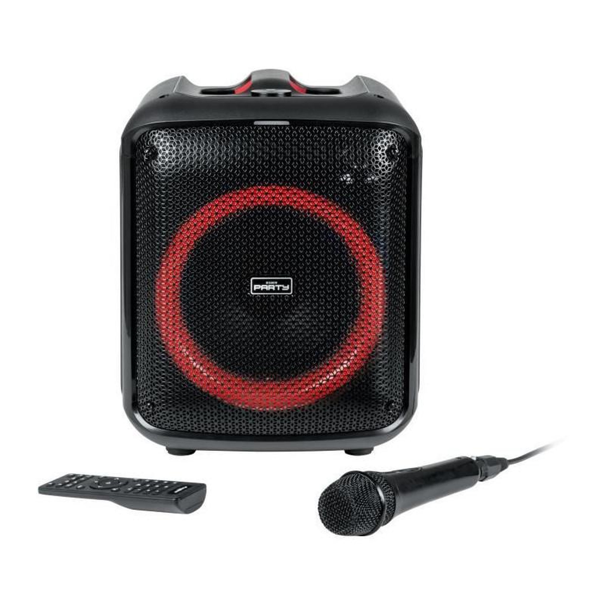 Bigben BIGBEN PARTYBTHPMAX - Enceinte lumineuse sans fil - Bluetooth 5.3 - 200W - USB, SD, Aux-In - Micro filaire (idéal Karaoké)
