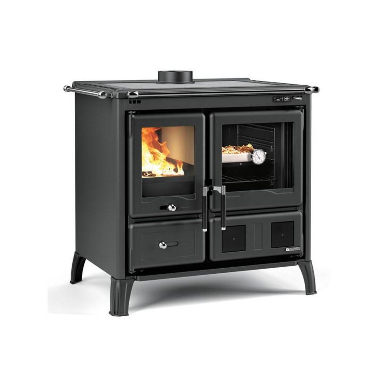 NORDICA EXTRAFLAME 7015460-CUISINIERE A BOIS - GARDENIA 5.0 STEEL - NEAN NORDICA - GARDENIA5.0ACIERNOIRANTHR