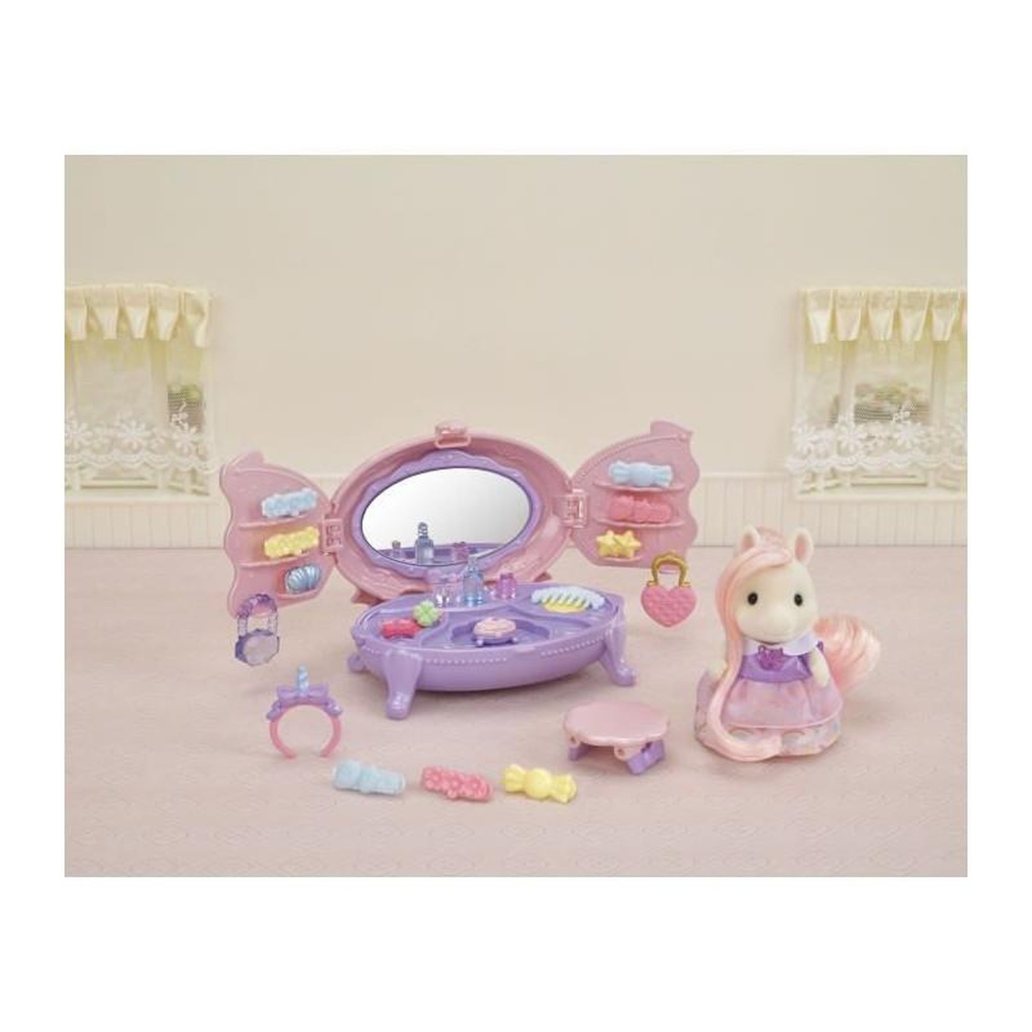 Voir la diapositive 3 : Sylvanian Families La coiffeuse de la fille Poney - SYLVANIAN FAMILIES