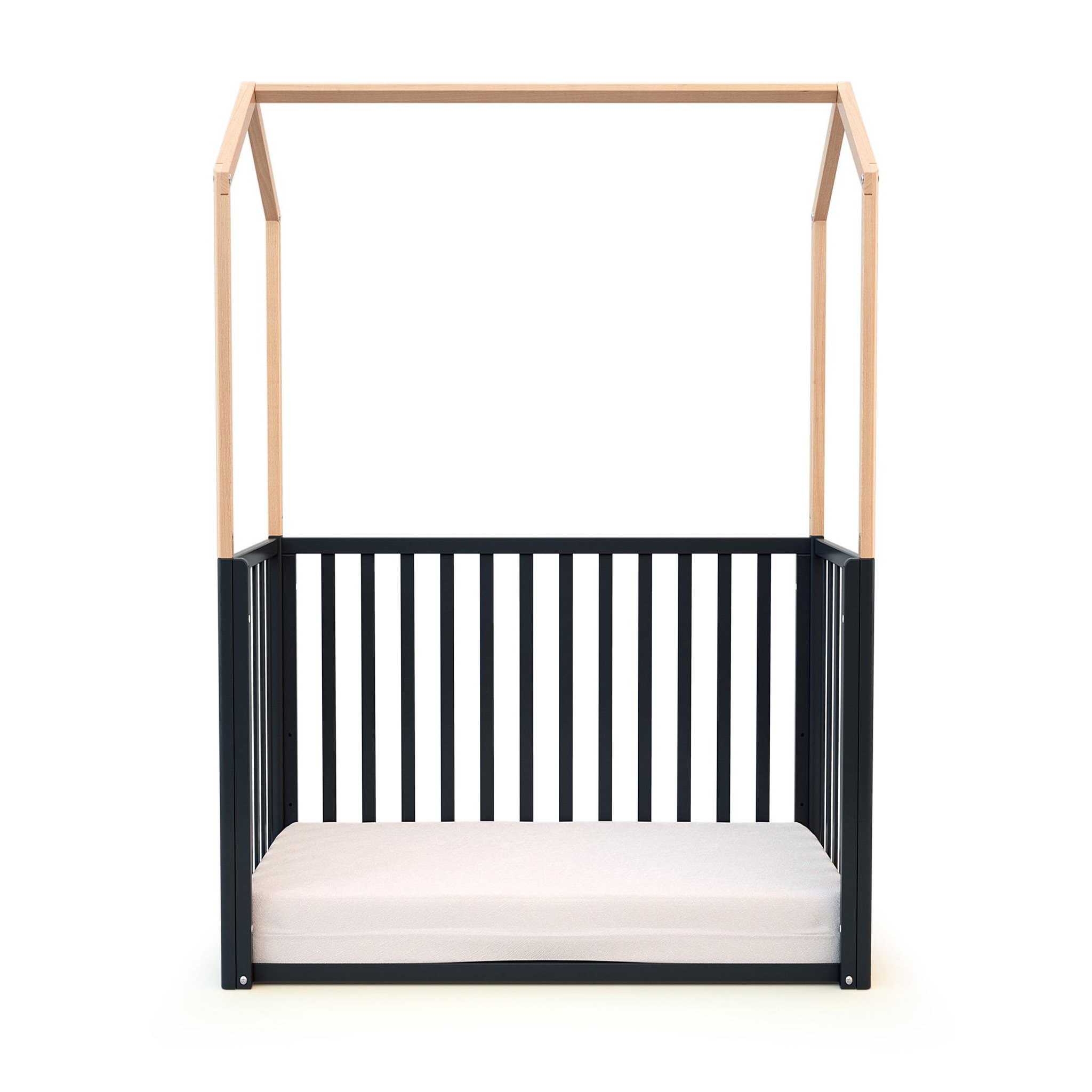 Voir la diapositive 3 : AT4 Lit cabane bébé évolutif CONFORT en bois