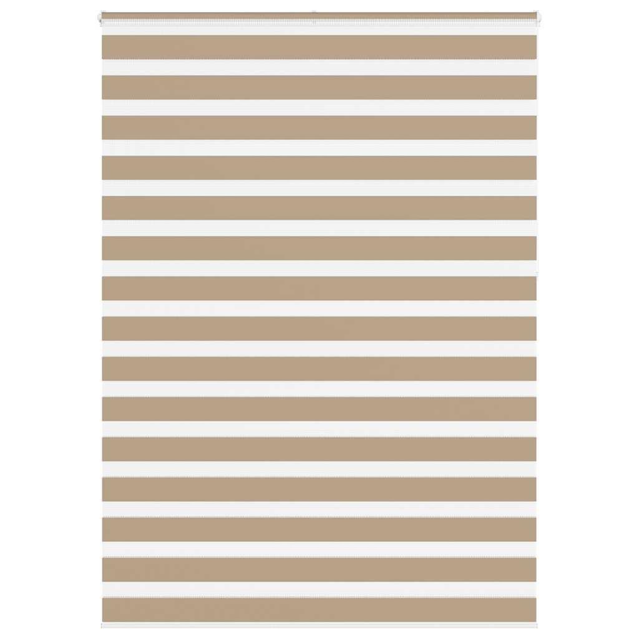 VIDAXL Store zebre marron sable largeur du tissu 160,9 cm polyester