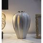 Voir la diapositive 5 : Paris Prix Vase Design en Céramique  Potter  40cm Blanc