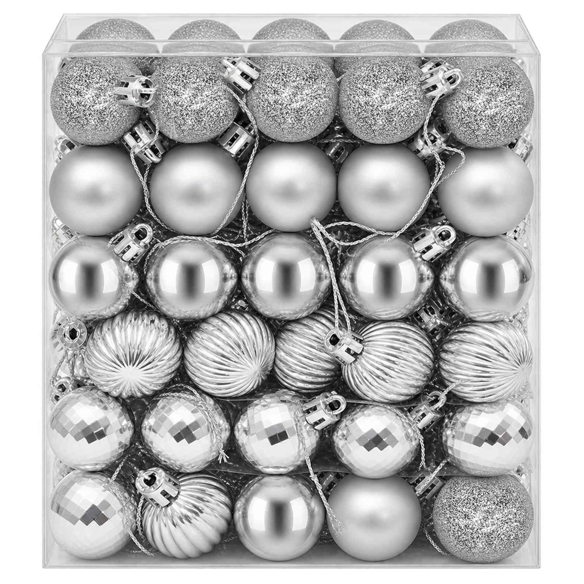 Voir la diapositive 4 : VIDAXL Ensemble de boules de Noël 150 pc Argente Diam. 3 cm
