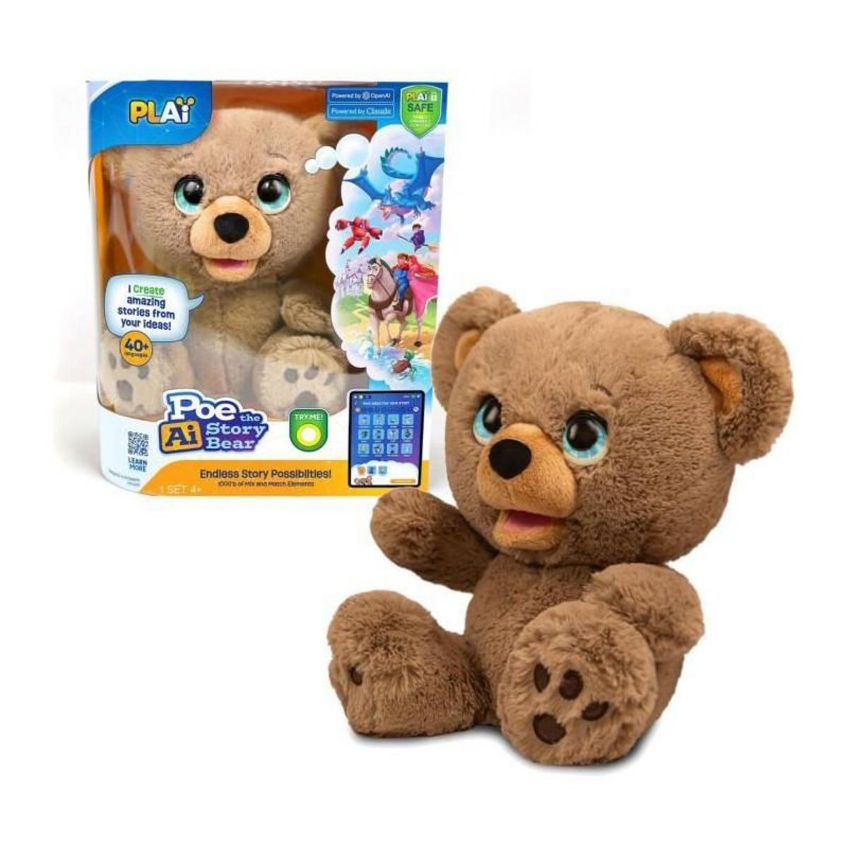 Giochi Preziosi Peluche interactive Giochi Preziosi - Poe, Ours créateur d'histoires