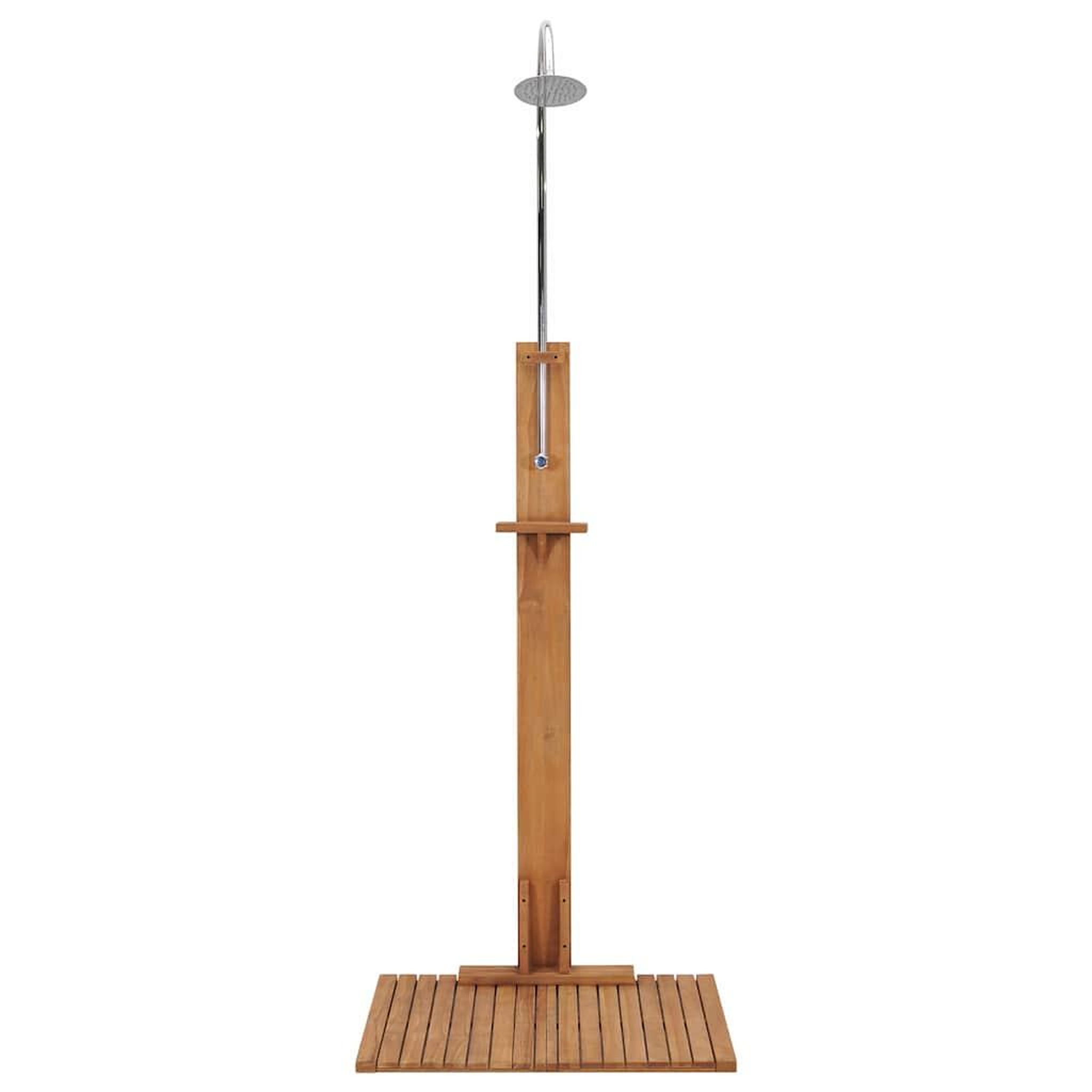 Voir la diapositive 5 : VIDAXL Douche de jardin 75x75x210 cm bois de teck solide