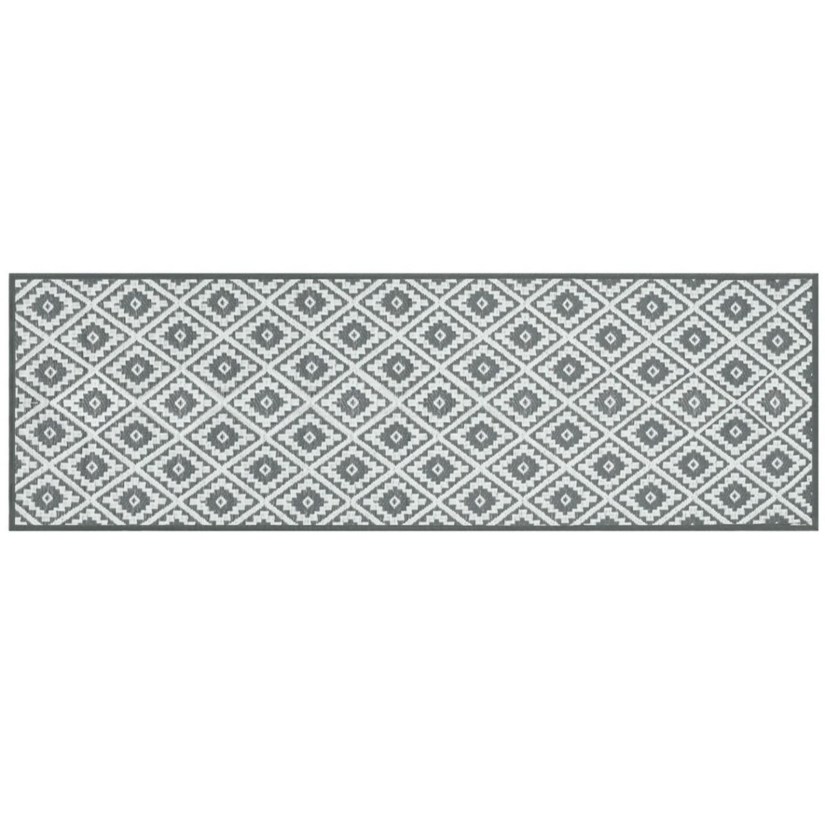 ID MARKET Tapis extérieur BAHAMAS gris 80 x 250 CM