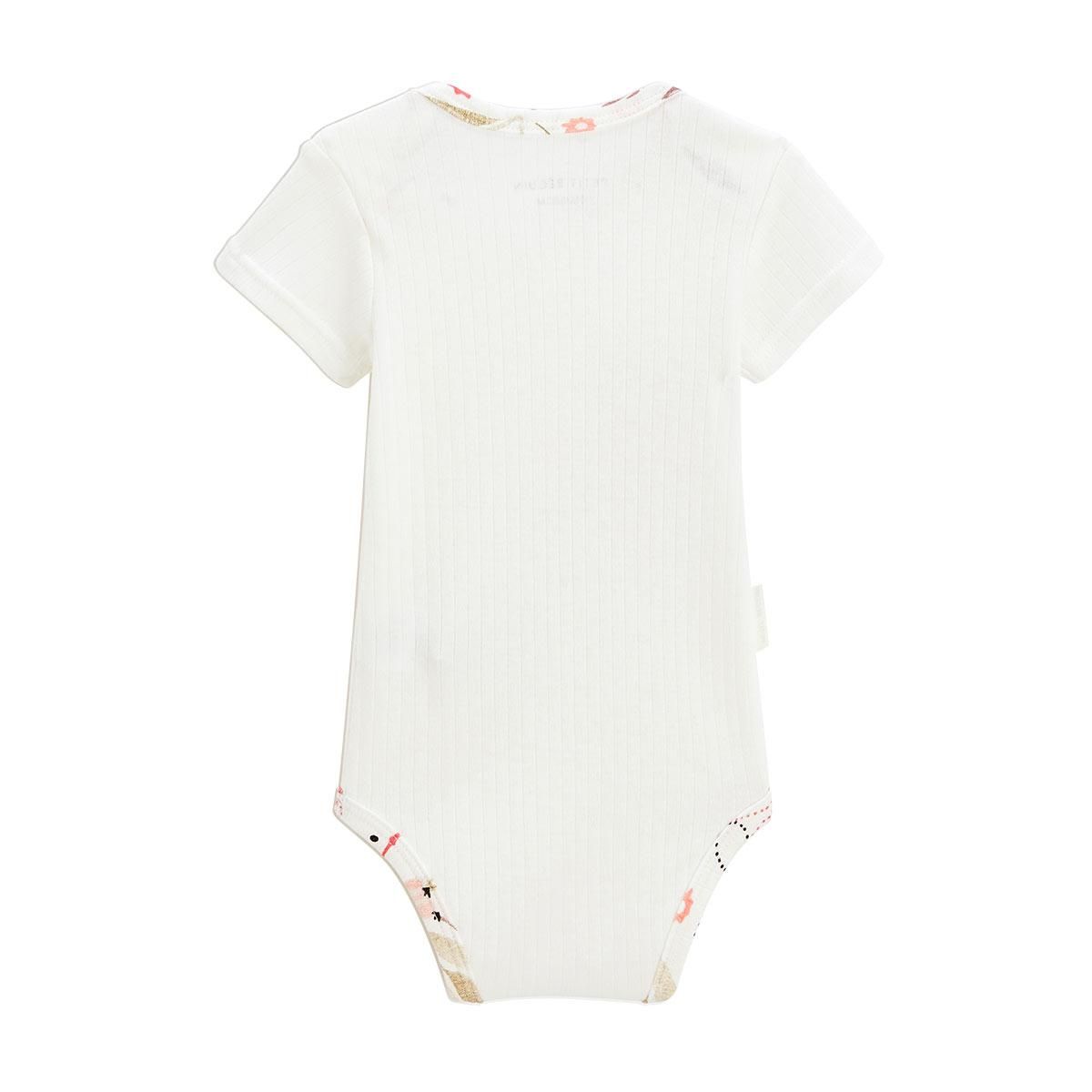 Petit Béguin Lot de 2 bodies bébé manches courtes Haapiti