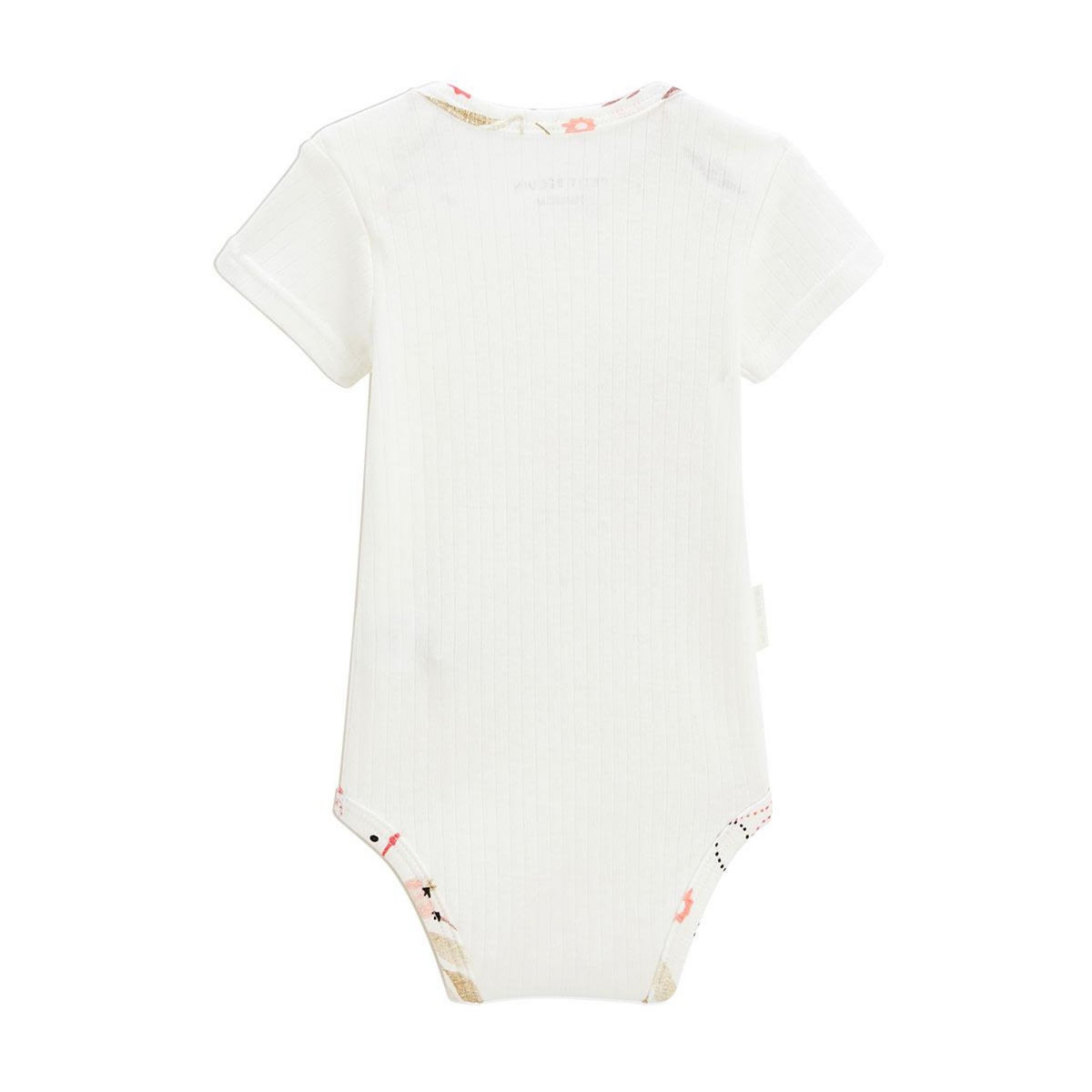 Petit Béguin Lot de 2 bodies bébé manches courtes Haapiti