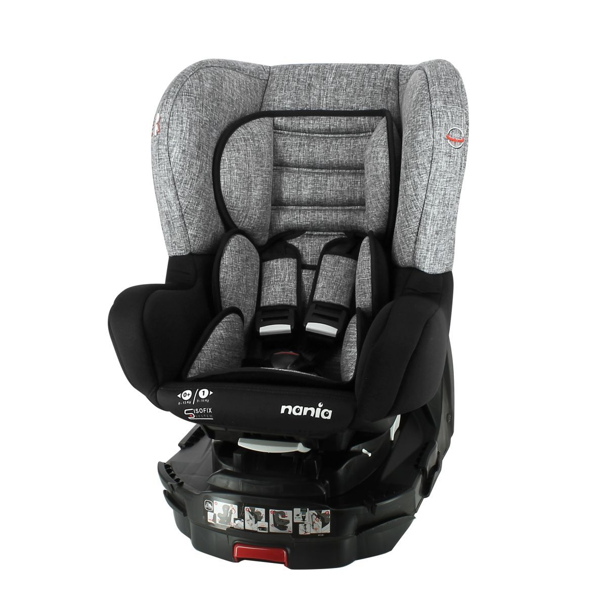 NANIA Siège auto isofix et pivotant groupe 0+/1 REVO Nania Silver
