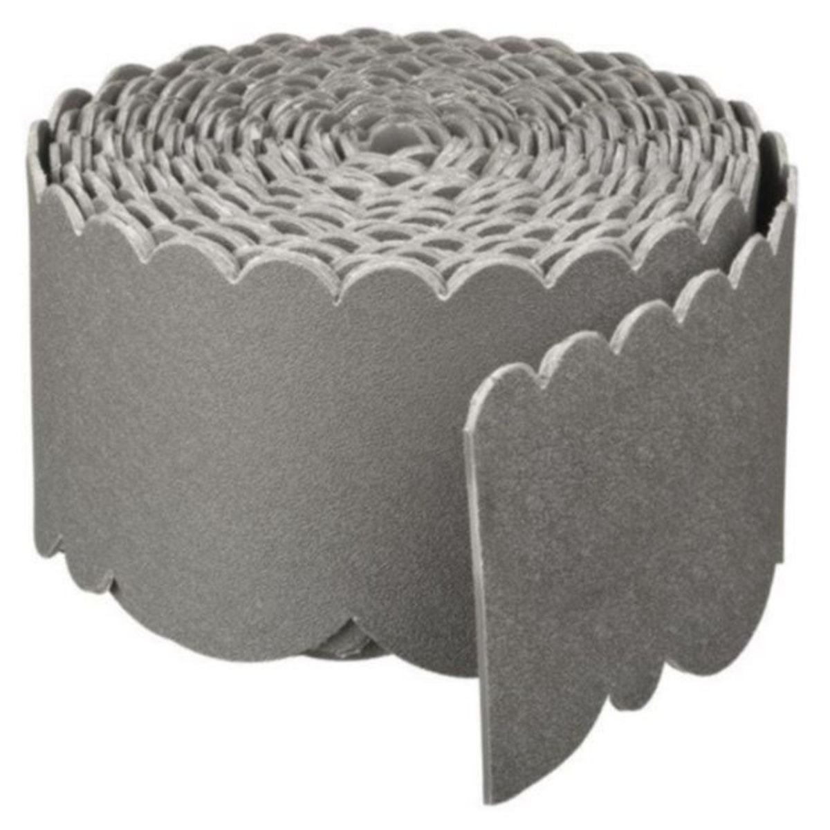 NATURE Bordure déco reversible Grise epai. 3 mm H13 cm x 12 m