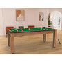Voir la diapositive 3 : Paris Prix Table de Billard Convertible  Oregon  213cm Hêtre & Vert