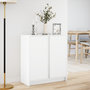 Voir la diapositive 4 : VIDAXL Buffet avec LED blanc 77x34x85 cm bois d'ingenierie
