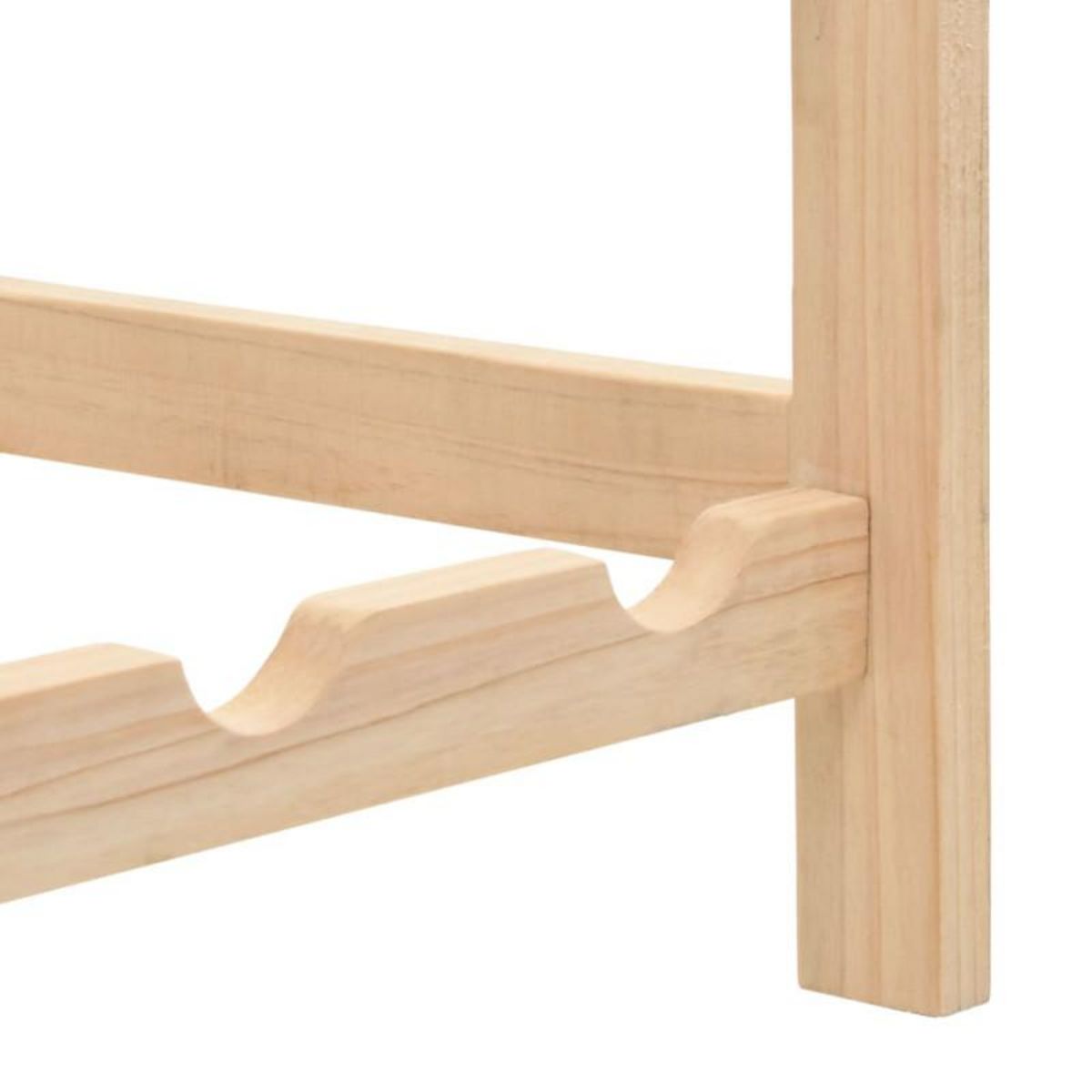 VIDAXL Casier à bouteilles Bois de cèdre 57,5 x 28 x 102 cm