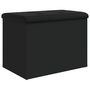 Voir la diapositive 2 : VIDAXL Banc de rangement noir 62x42x45 cm bois d'ingenierie