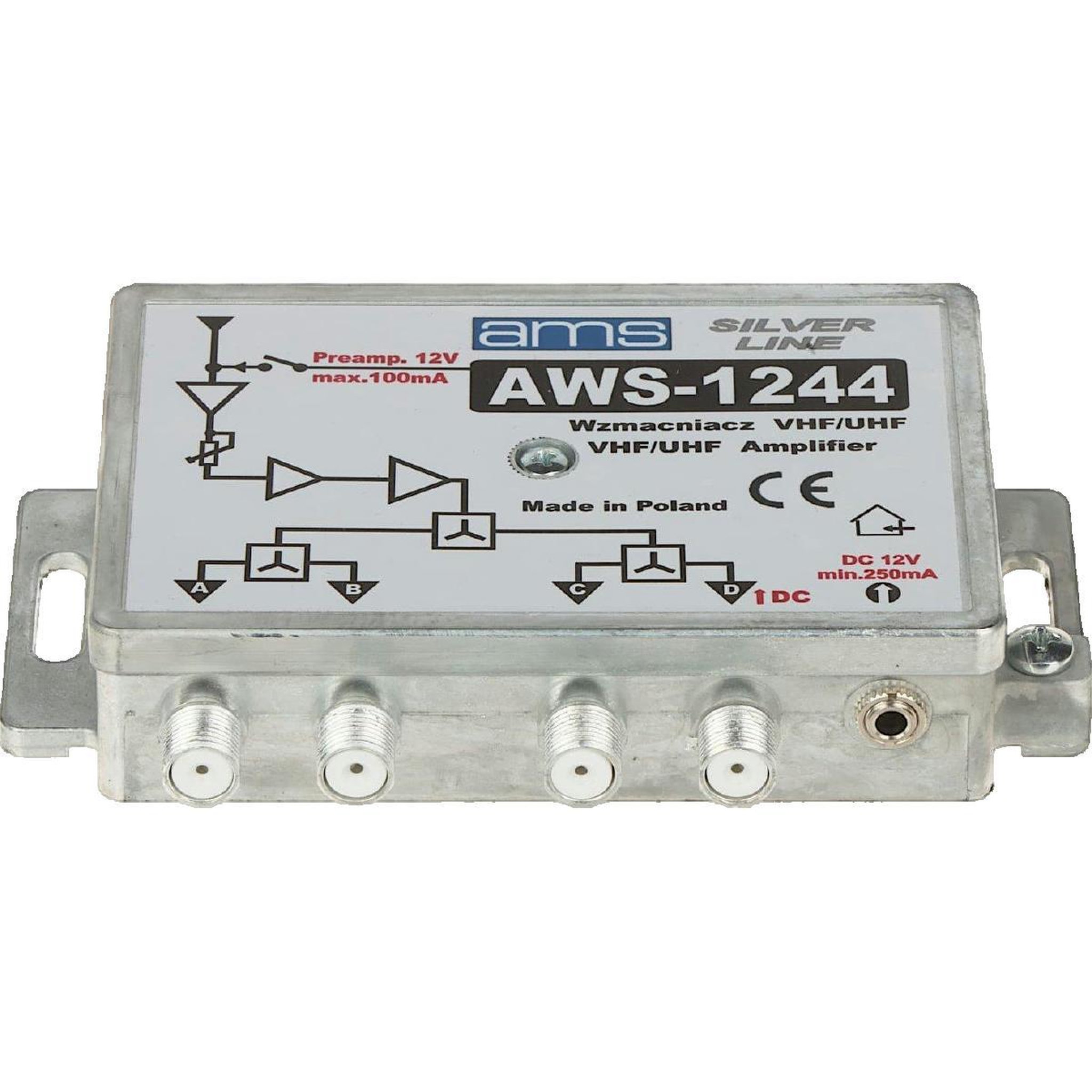 Voir la diapositive 2 : AMDS Amplificateur d'antenne AMS AWS-1244 puissance et robustesse