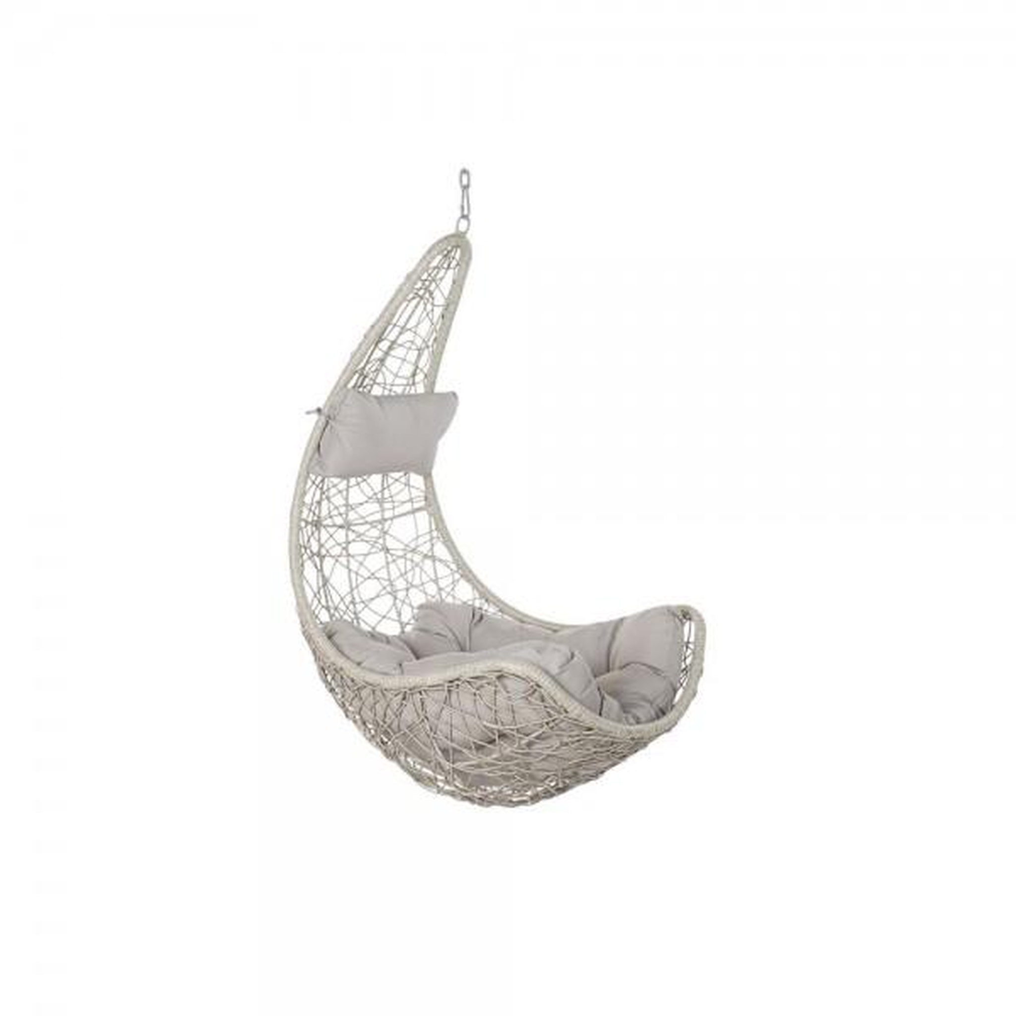 Voir la diapositive 1 : MARKET24 Fauteuil de jardin suspendu DKD Home Decor 82 x 75 x 125 cm Métal rotin synthétique Gris clair (82 x 75 x 125 cm)