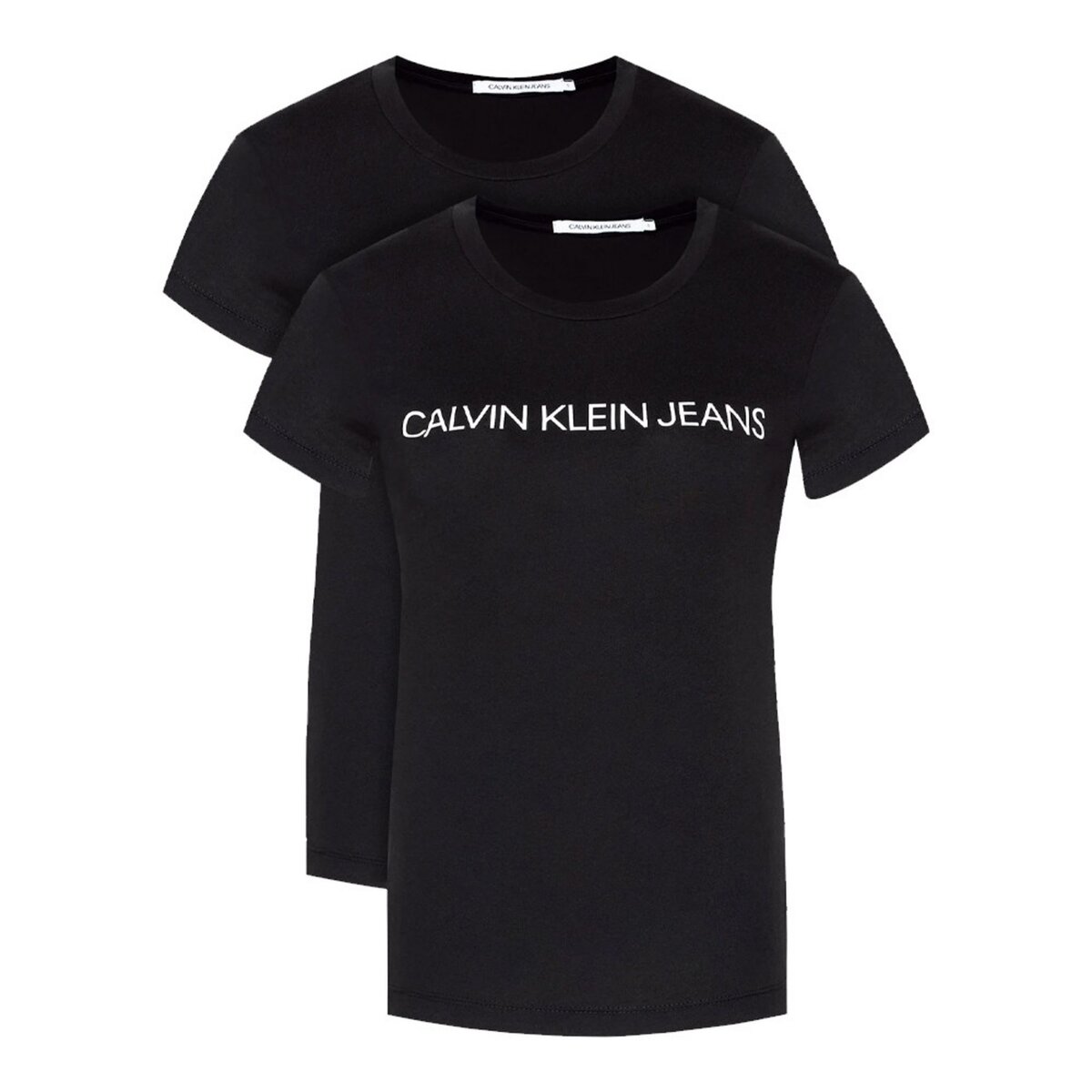 CALVIN KLEIN JEANS Lot x2 T shirts Noir Femme Calvin Klein Slim