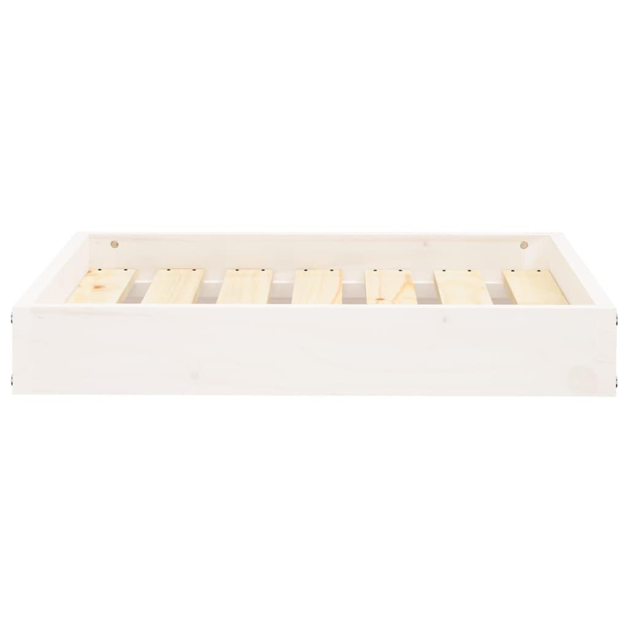 Voir la diapositive 3 : VIDAXL Lit pour chien Blanc 61,5x49x9 cm Bois de pin solide