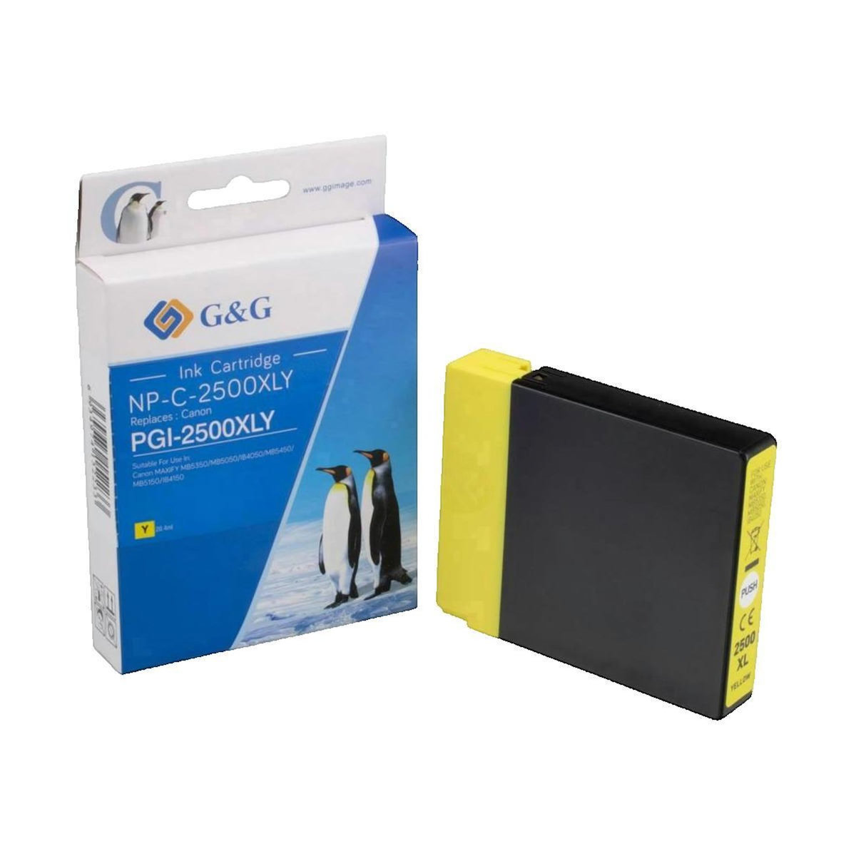 GGS Cartouche d'encre G&G 1C2500Y Jaune