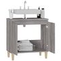 Voir la diapositive 5 : VIDAXL Meuble d'evier sonoma gris 58x33x60 cm bois d'ingenierie