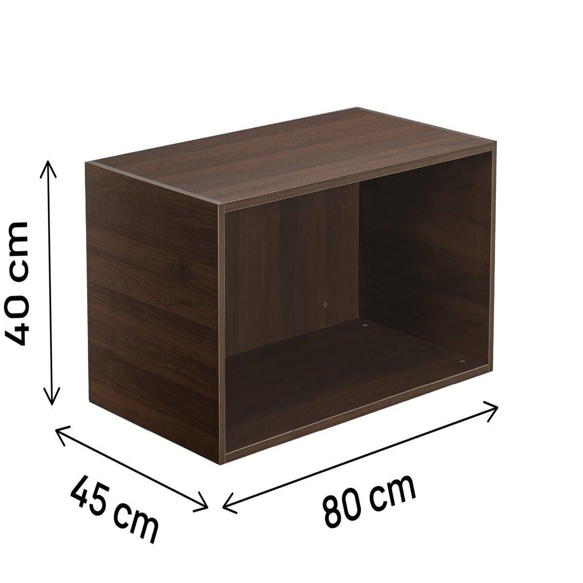 Voir la diapositive 3 : Habitat et Jardin Module de surélévation de dressing en bois  opéra  - 80 x 45 x 40 cm - marron