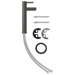 VIDAXL Mitigeur de salle de bain Gris 12x30 cm