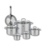ELO Ensemble de 1 Poêle de cuisson 24 cm et 5 faitouts 12, 14, 16, 20 et 26 cm Elo Profi Citrin