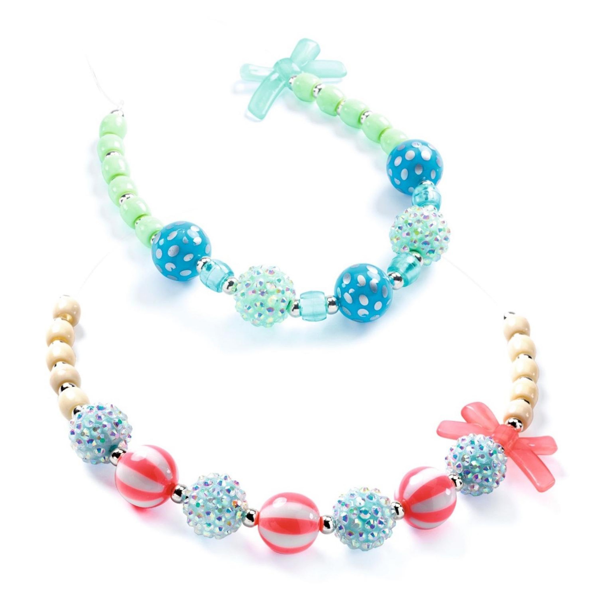 Voir la diapositive 3 : Djeco Foison de perles - perles bulles, argent