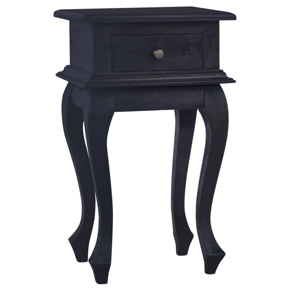 VIDAXL Table de chevet Cafe noir clair 35x30x60cm Bois d'acajou massif