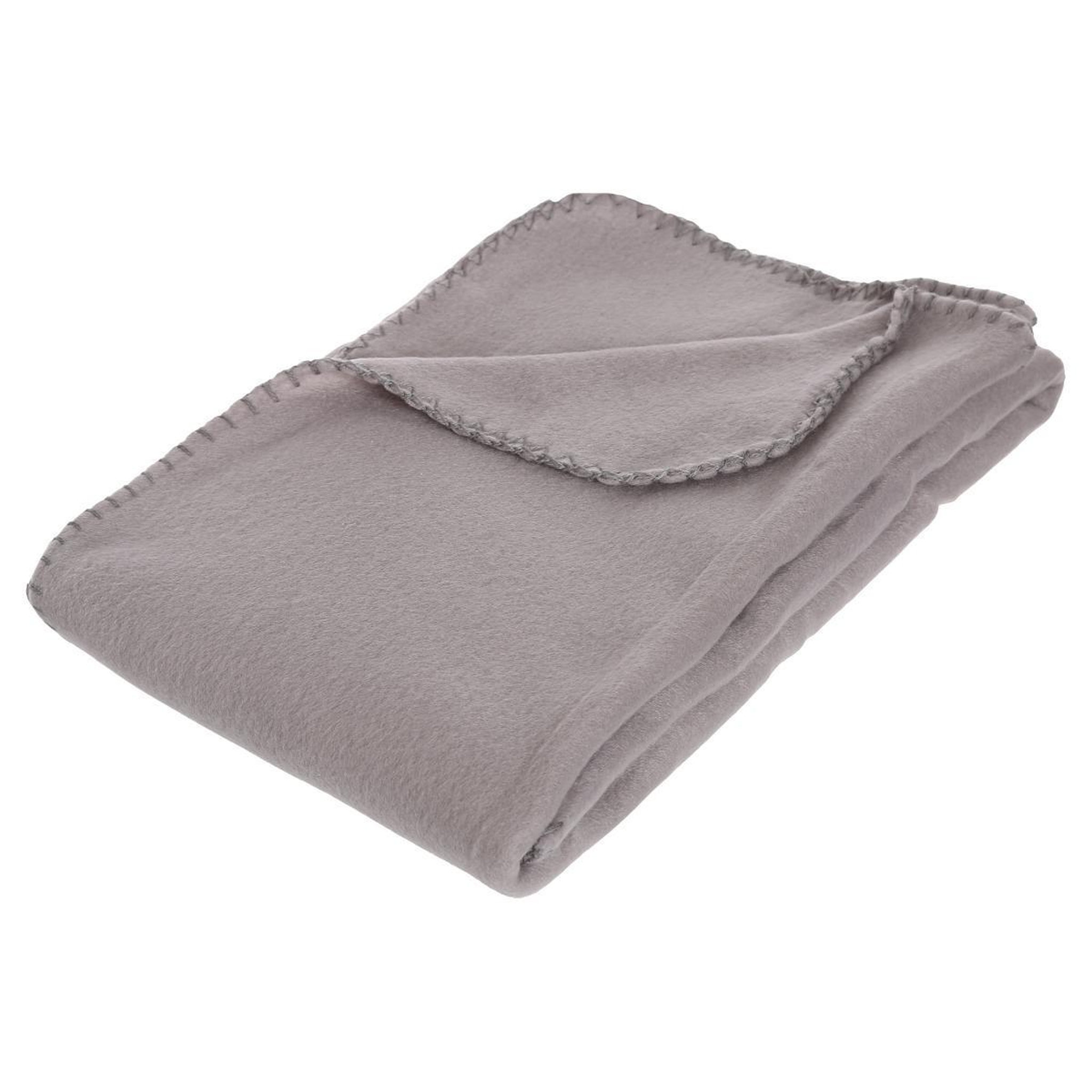 ATMOSPHERA Plaid polaire  jeremy  125x150cm gris