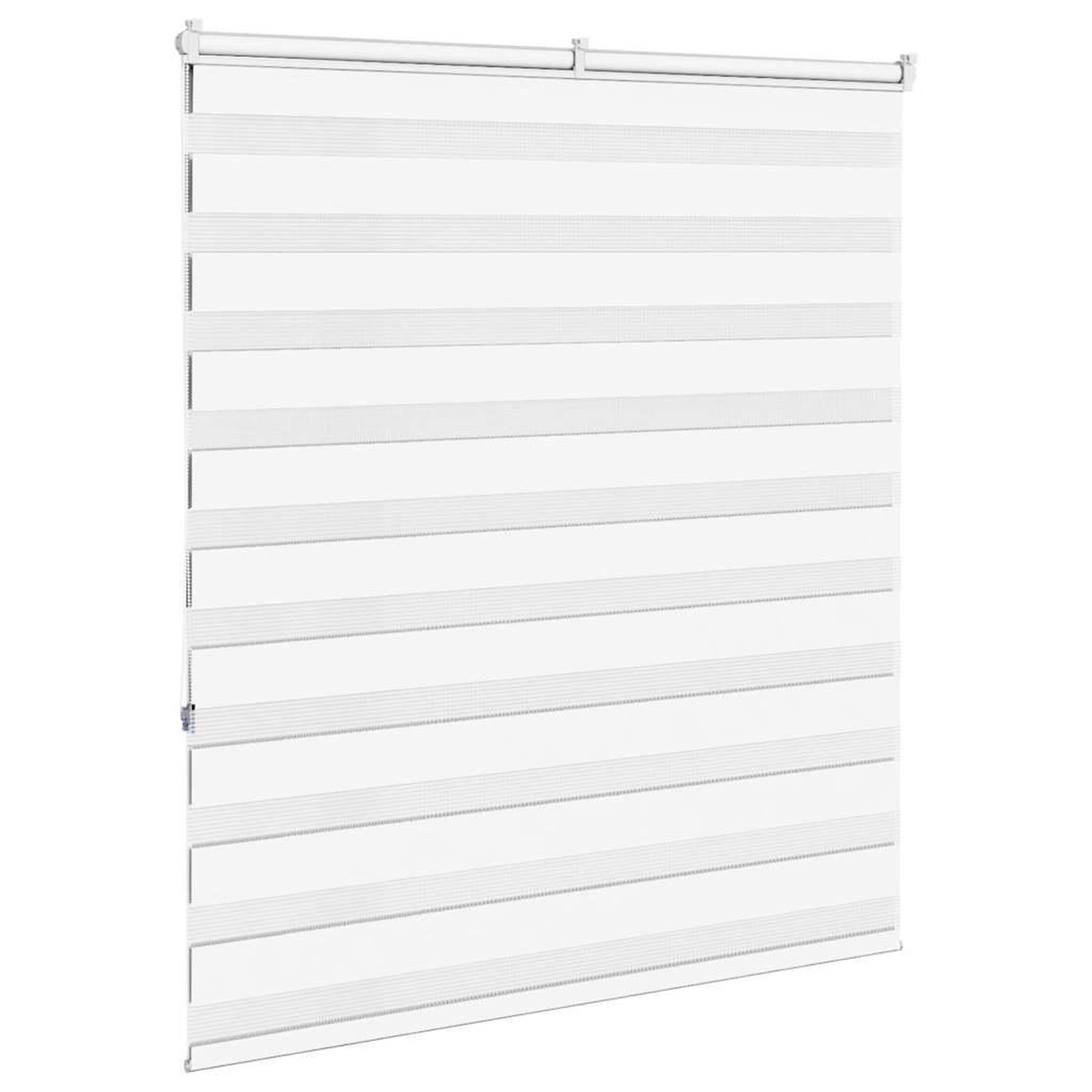 Voir la diapositive 4 : VIDAXL Store zebre blanc 135x150 cm largeur du tissu 130,9cm polyester