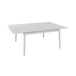 Proloisirs Table Dublin en aluminium - blanc - 140/200 x 140 cm