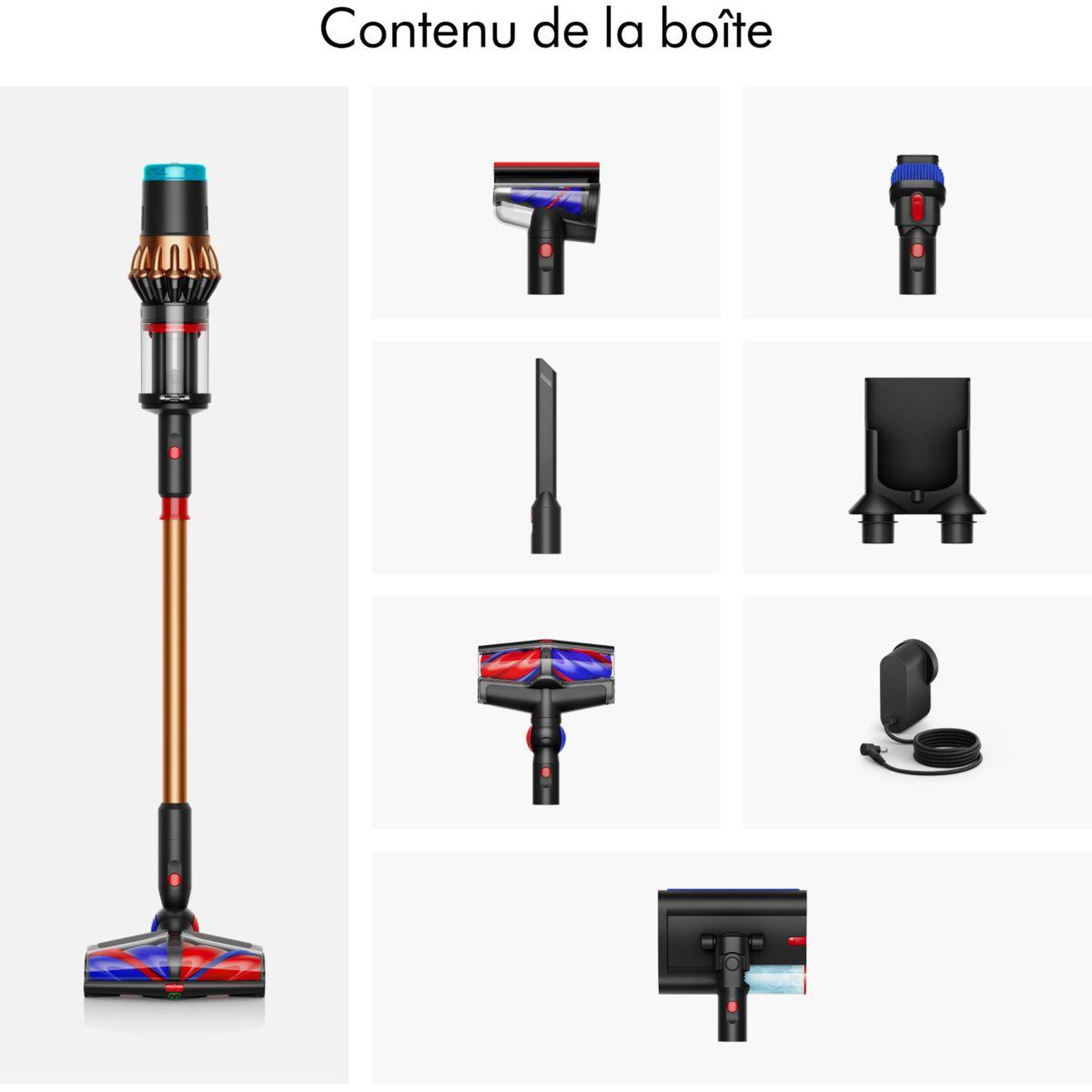 Voir la diapositive 2 : Dyson Aspirateur balai v16 piston animal submarine