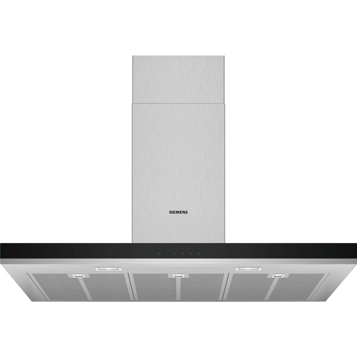 Siemens Hotte décorative murale 90cm évacuation/recyclage 65db 710m3/h - lc97bhm50