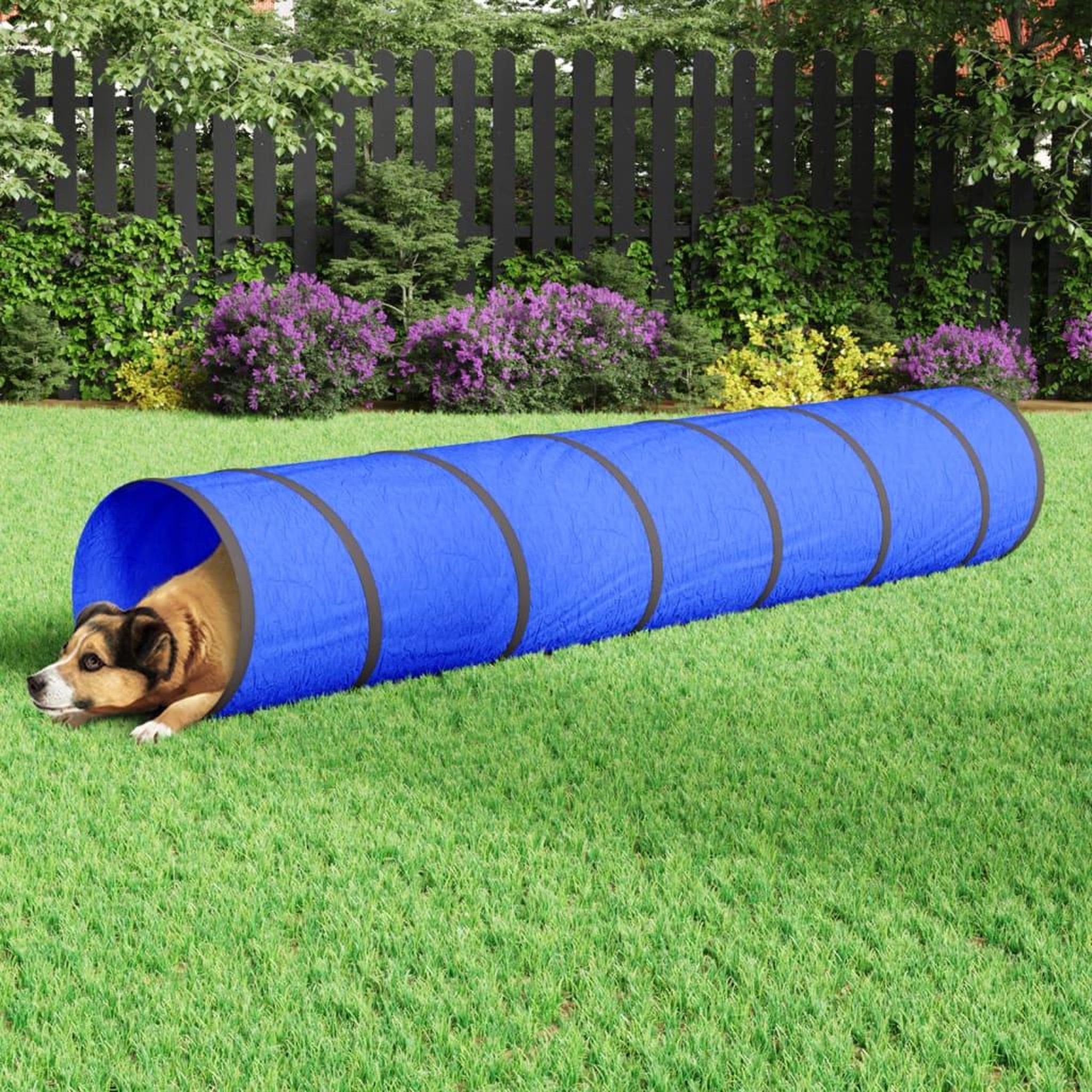 Voir la diapositive 1 : VIDAXL Tunnel pour chien bleu Ø 50x300 cm polyester