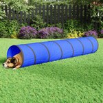 VIDAXL Tunnel pour chien bleu Ø 50x300 cm polyester