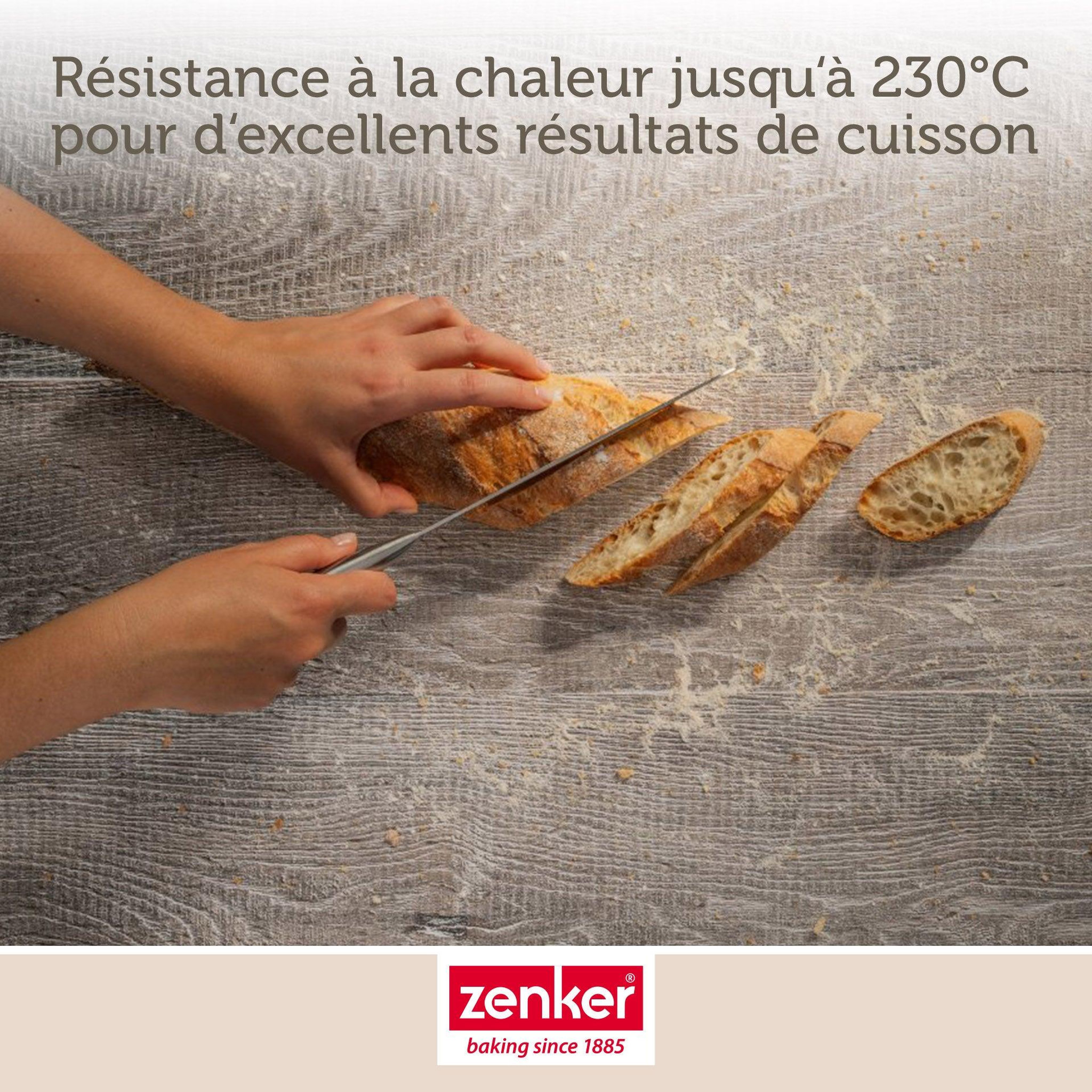 Voir la diapositive 4 : ZENKER Lot de 2 moules à gâteaux 33,5/22/3 cm en acier zenker mojave gold